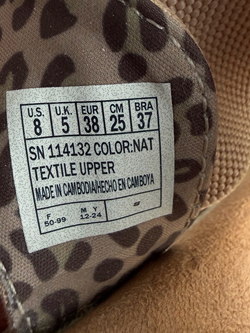Skechers Beige Elastic-Strap Espadrille Flats , Memory Foam Size 8 - Picture 6 of 6